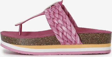 Infradito di CAFè NOIR in rosa: frontale