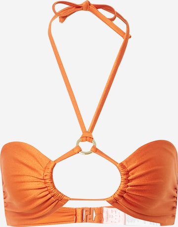 Hunkemöller - Bandeau Top de biquíni 'Desert' em laranja: frente