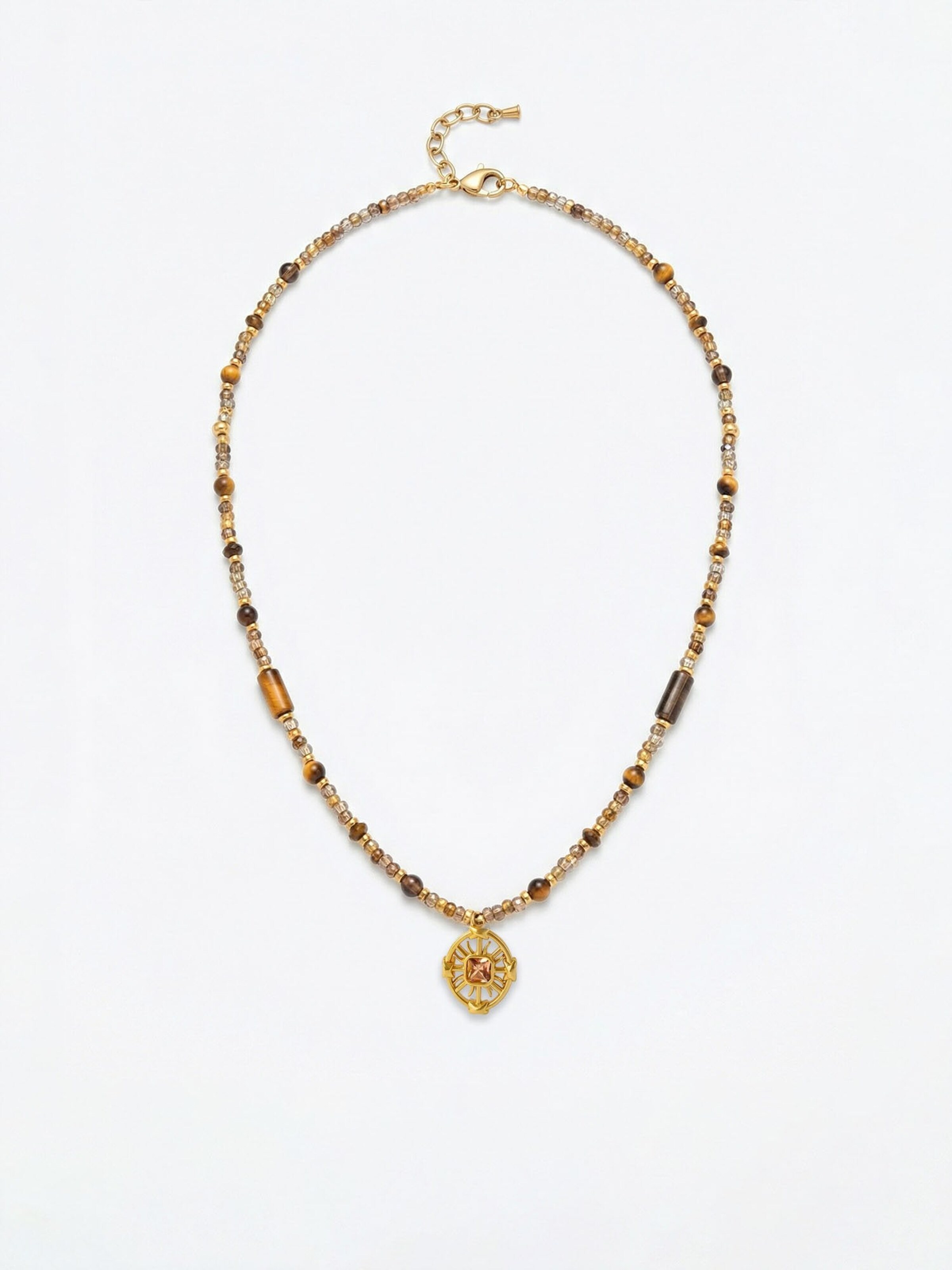 Nemomatheo Necklace 'Sonnen' in Gold: front