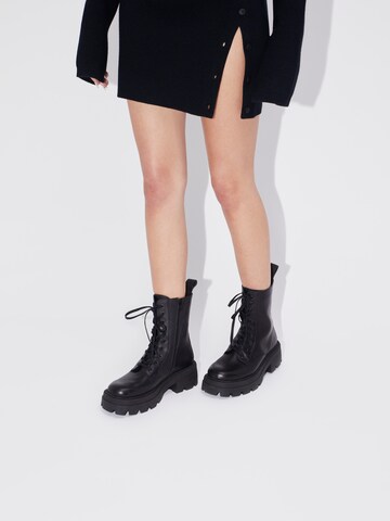 LeGer by Lena Gercke Lace-up bootie 'Charlie' in Black: front