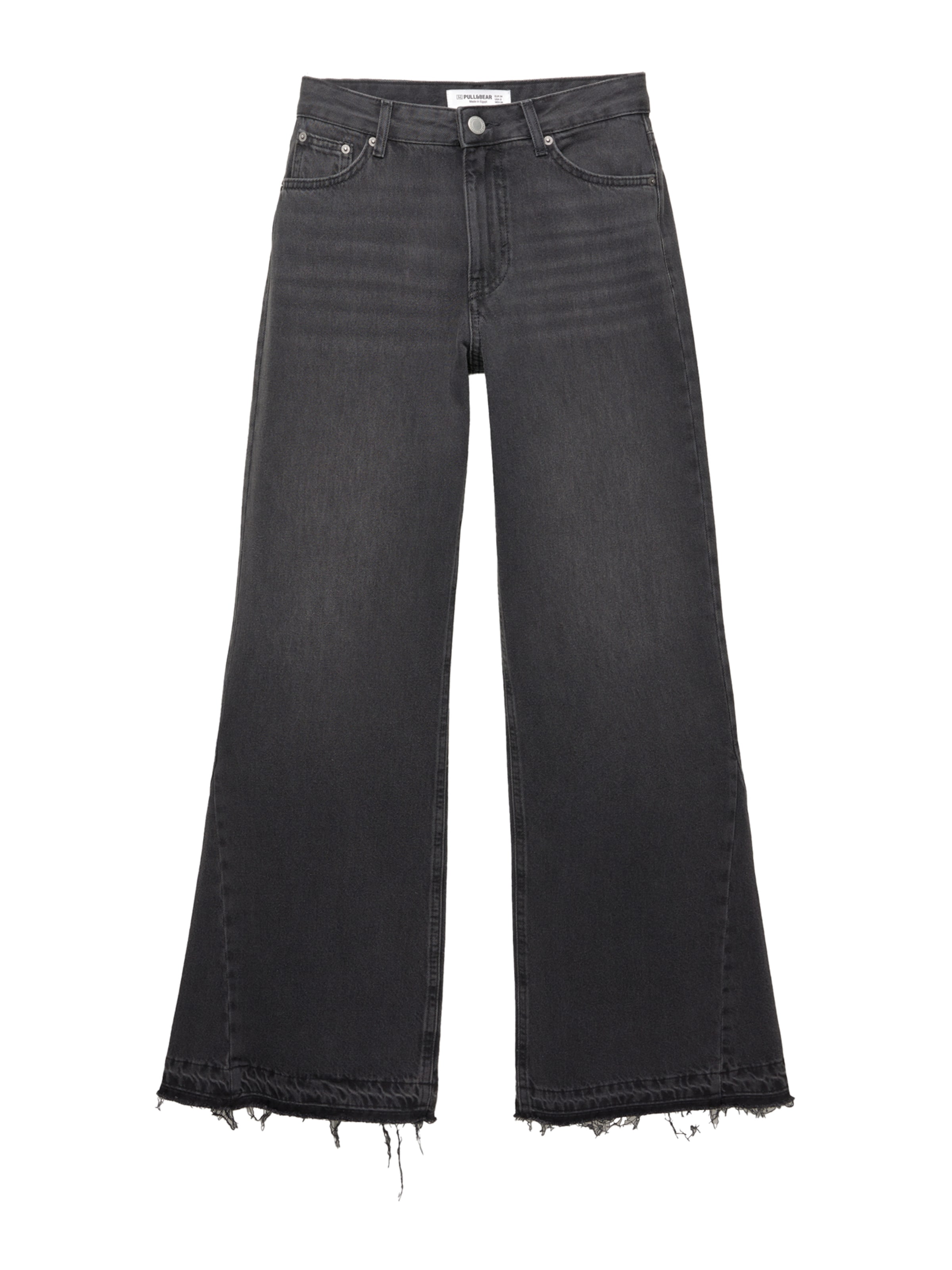 Evazați Jeans de la Pull&Bear pe negru: față