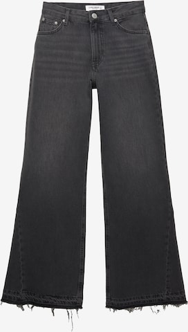 Pull&BearFlared/zvonoliki kroj Traperice - crna boja: prednji dio