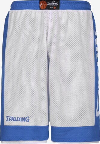 SPALDING Loose fit Workout Pants 'Reversible' in Blue: front
