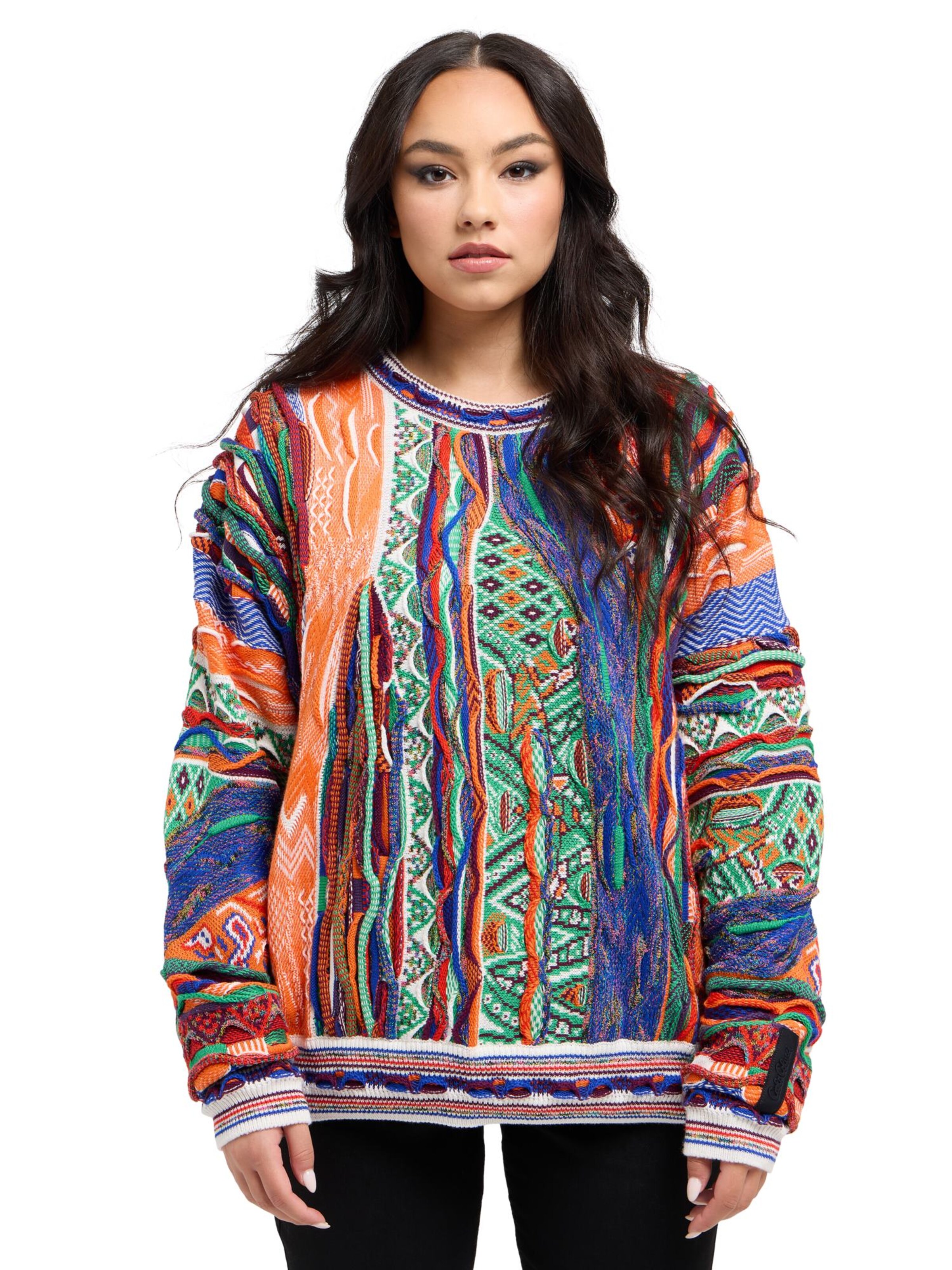 Carlo Colucci Trui ' Di Nicola ' in Gemengde kleuren: voorkant