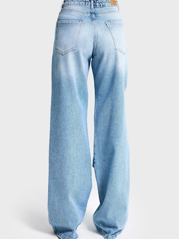 IT'S BASIC Loose fit Jeans 'LOOSE HIGH RISE JEANS (LENGHT 32)' in Blue