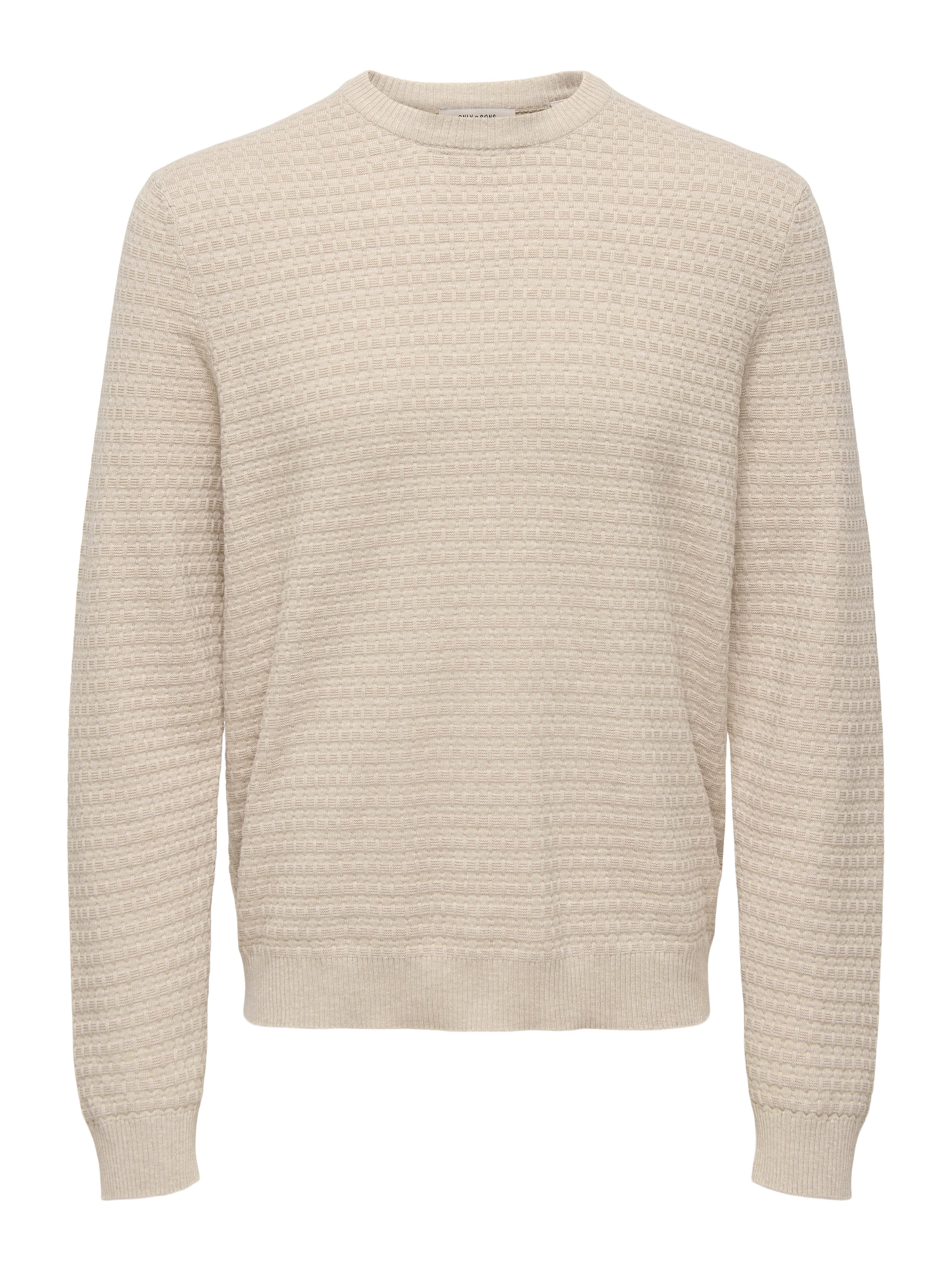Only & Sons Свитер 'ONSLOUI' в Бежевый: спереди