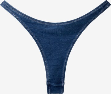 Bershka Dół bikini w kolorze niebieski: przód