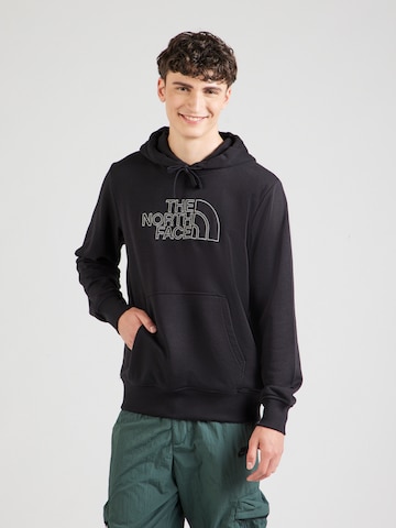 THE NORTH FACE Свитшот 'DREW PEAK' в Черный: спереди