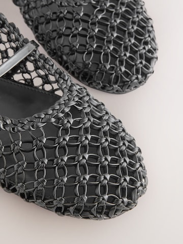 Next Strap ballerina 'Forever Comfort' in Black