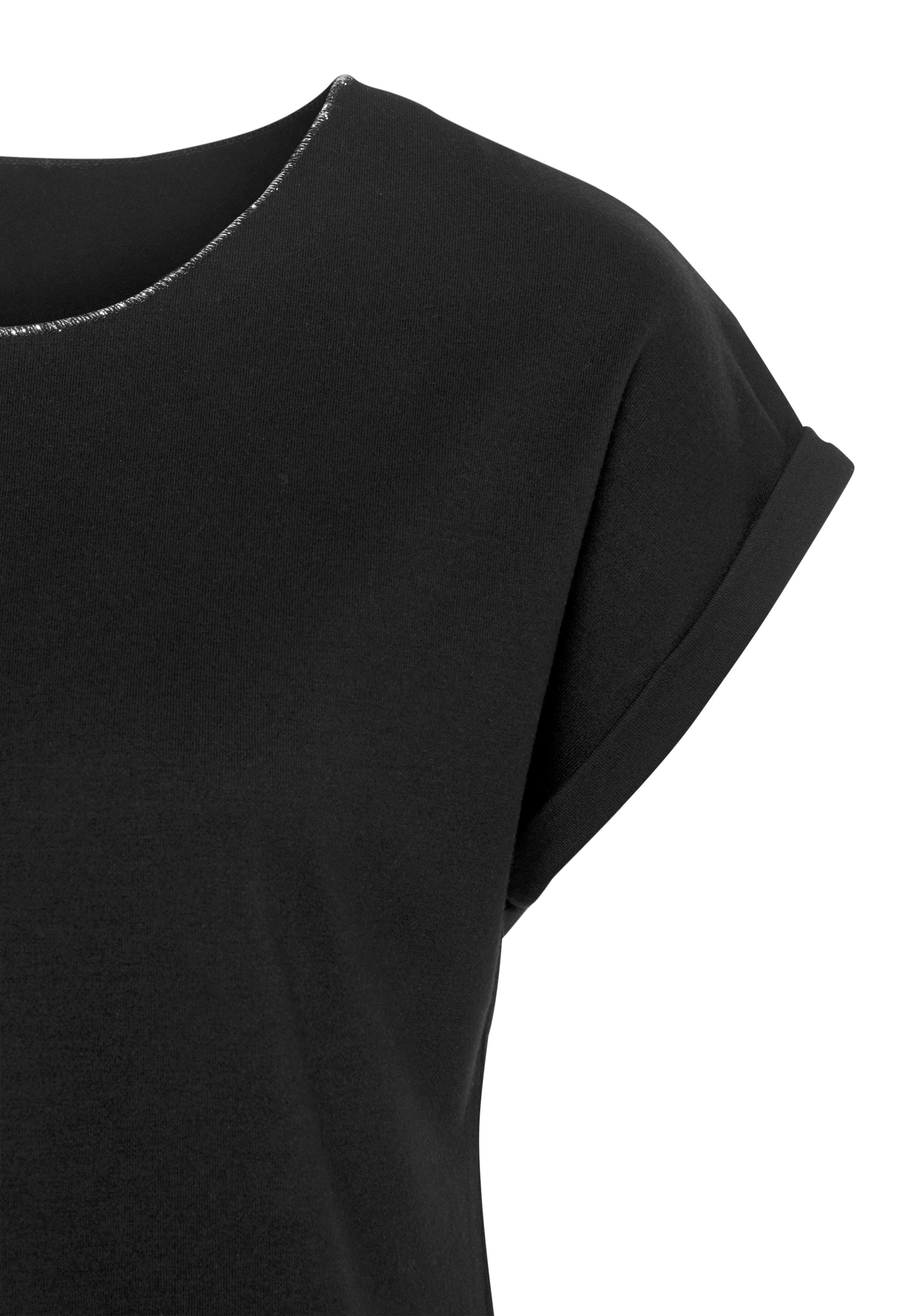 LASCANA Shirt in Schwarz