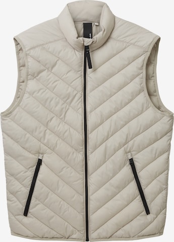 Gilet TOM TAILOR en beige : devant