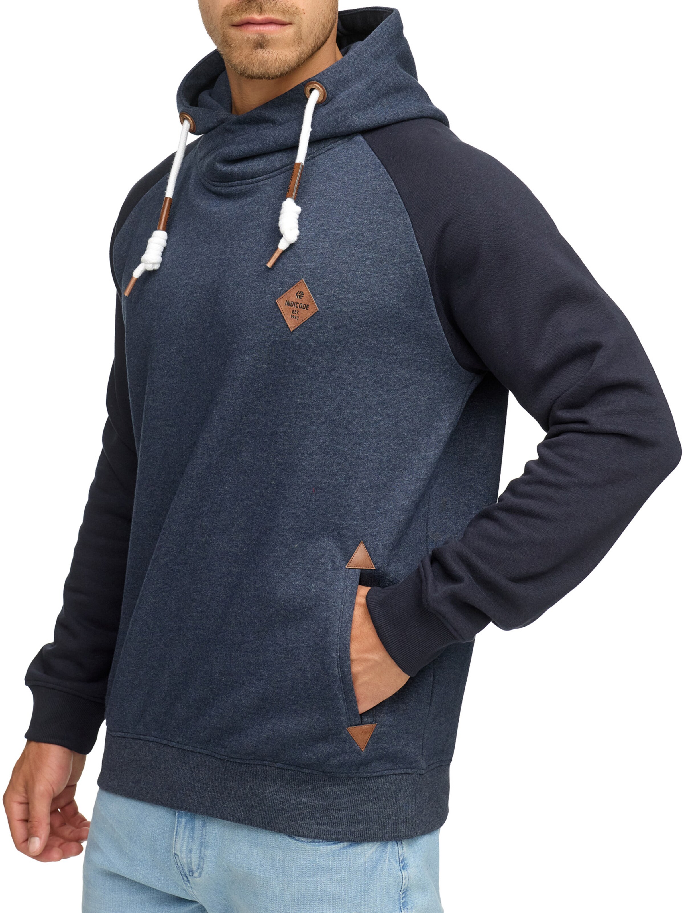 INDICODE JEANS Sweatshirt in Blue