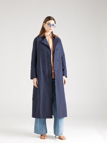 MAX&Co. Between-Seasons Coat 'MILONG' in Blue: front