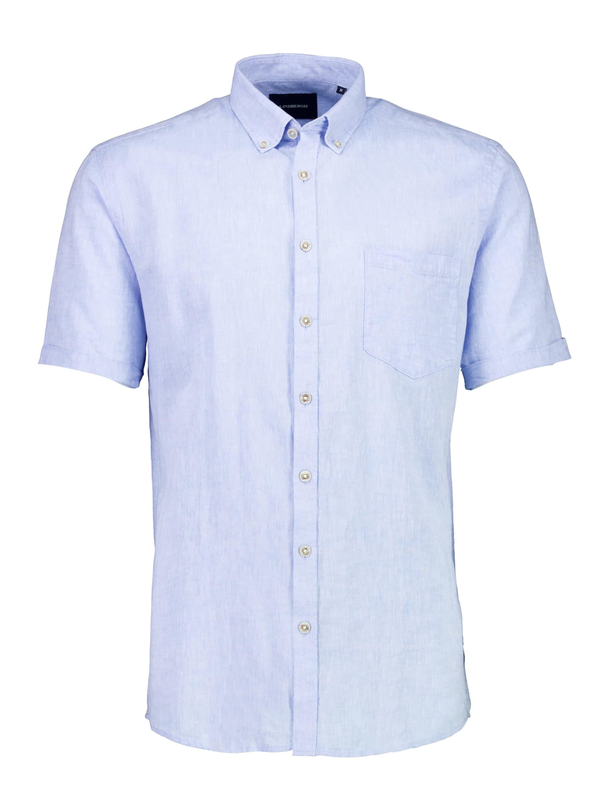 Coupe regular Chemise Lindbergh en bleu : devant