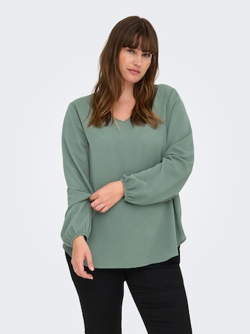 Camicia da donna 'CARVICA' di ONLY Carmakoma in verde: frontale