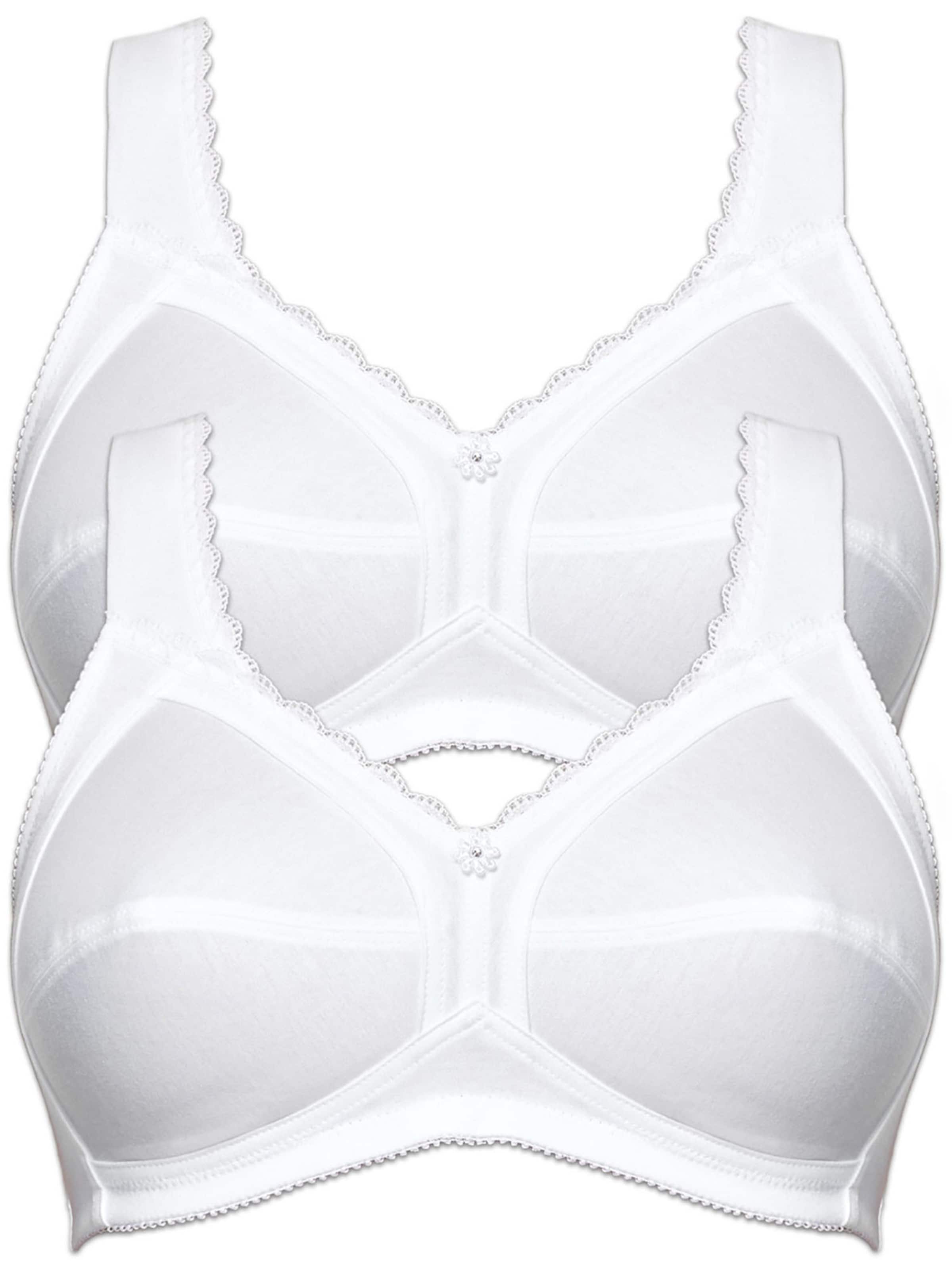 SUSA Minimiser Bra 'Cotton' in White: front