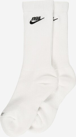 Chaussettes de sport NIKE en blanc : devant