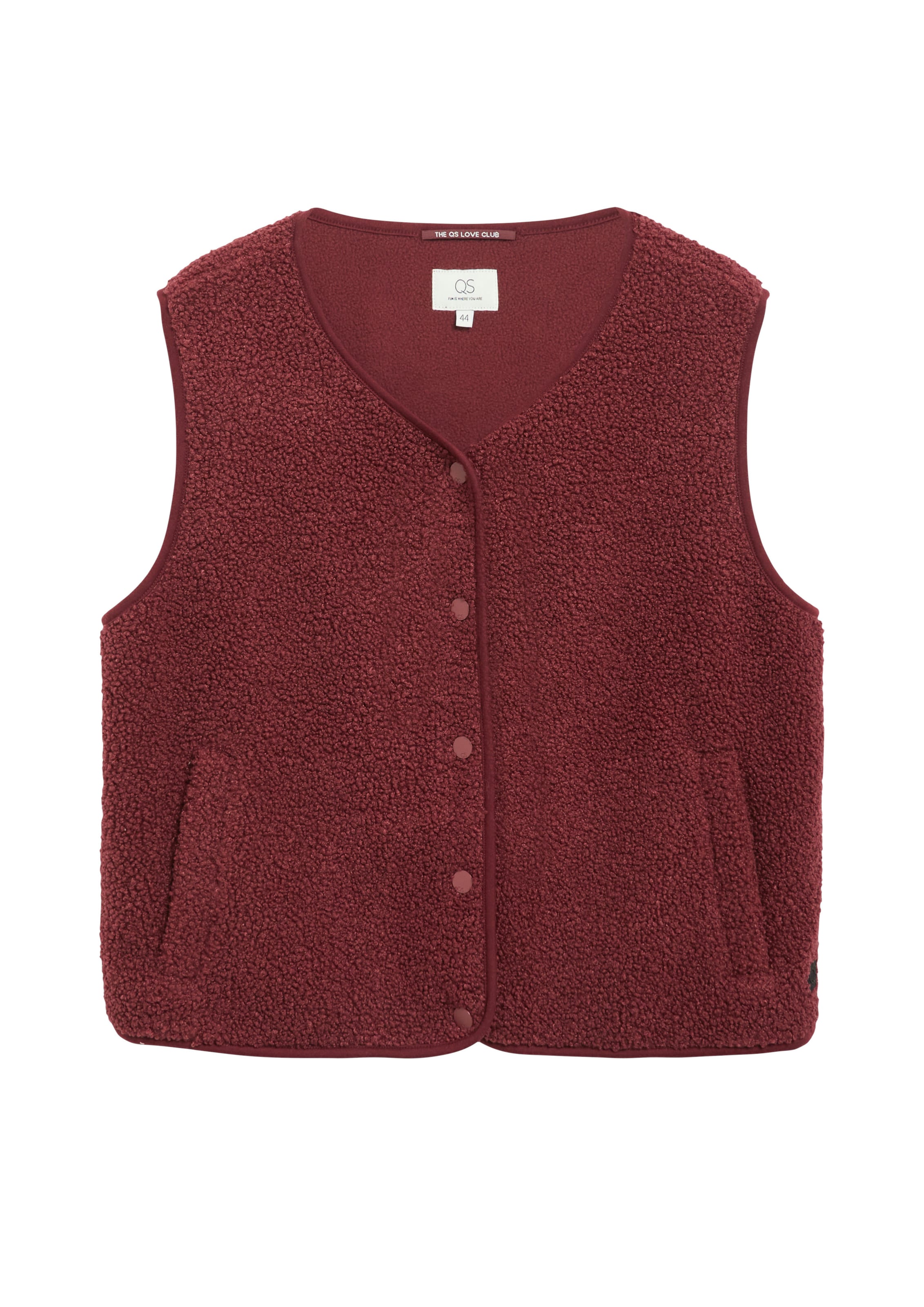 Gilet QS en rouge : devant