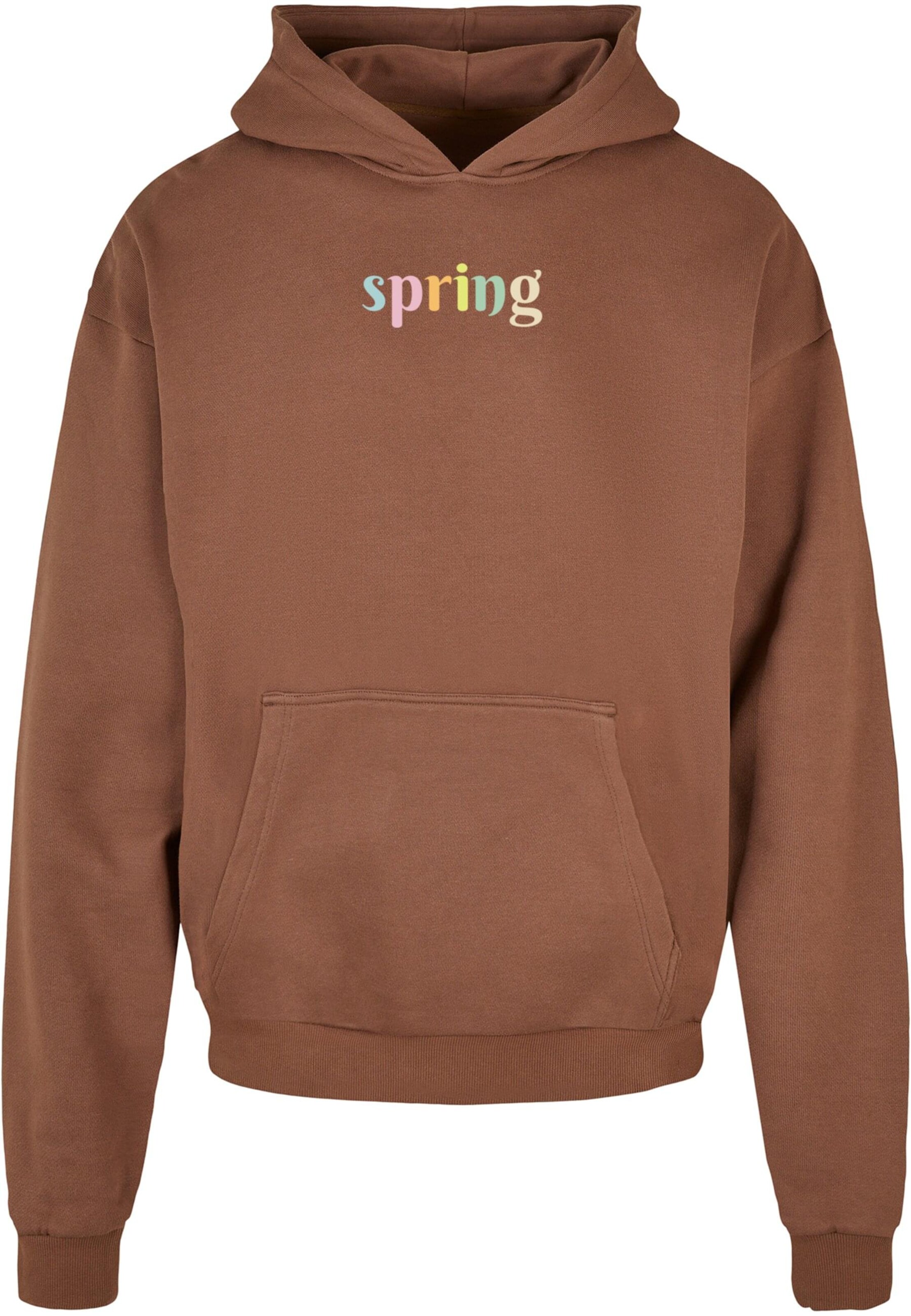 Merchcode Sweatshirt 'Spring' in Brown: front