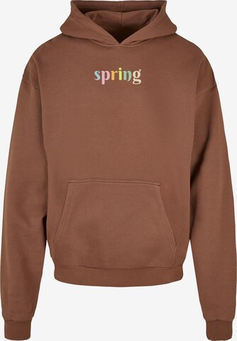 Sweat-shirt 'Spring' Merchcode en marron : devant