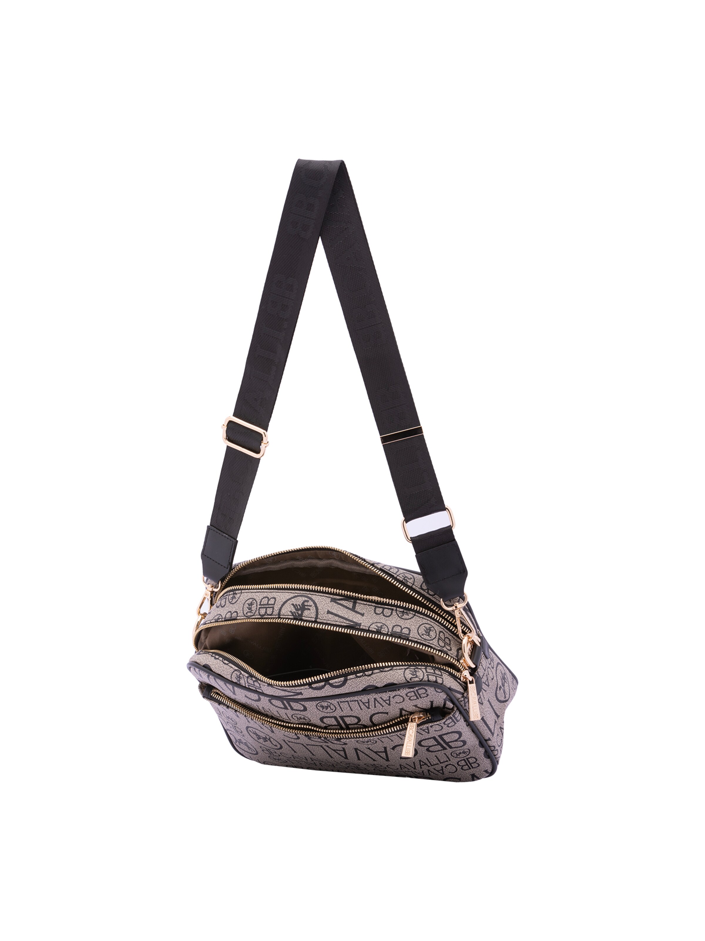 Borsa a tracolla di B. Cavalli in nero