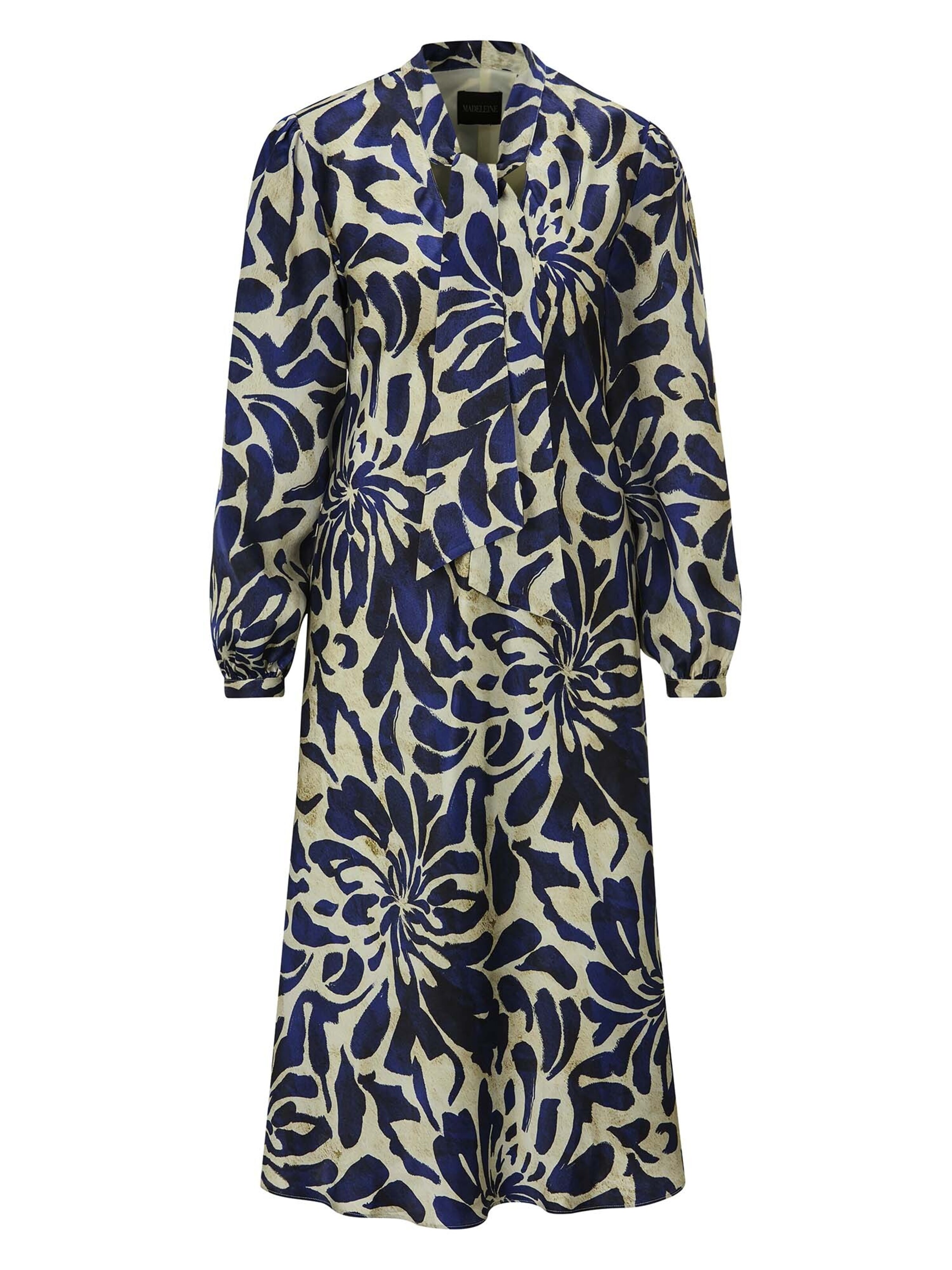 MADELEINE Dress in Beige / Marine blue, Item view