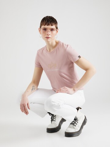 ALPHA INDUSTRIES T-Shirt in Pink