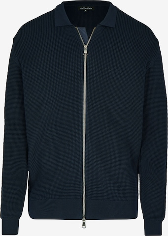 Steffen Klein Knit Cardigan in Blue: front