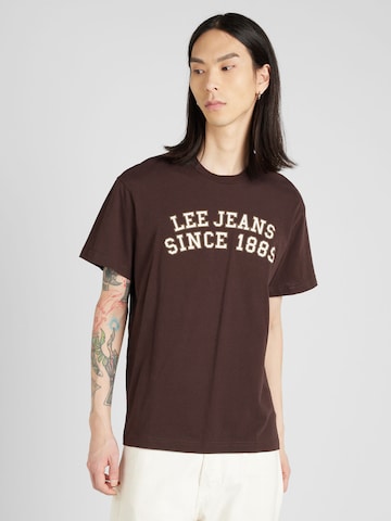 Lee T-Shirt in Braun: predná strana