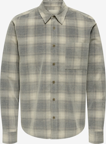 Only & Sons Regular fit Button Up Shirt 'ONSWILLIAM' in Blue: front