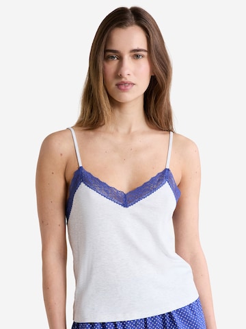 ETAM Slaapshirt 'Amina' in Wit: voorkant