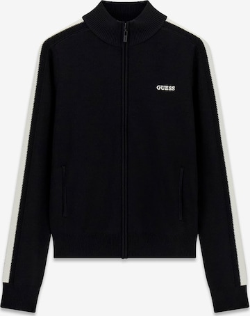 GUESS Knit Cardigan in Black: front