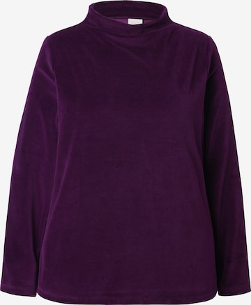Ulla Popken Sweatshirt in Lila: Vorderseite
