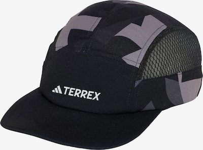 ADIDAS TERREX Sportcap 'Climacool 5-Panel Graphic' in basaltgrau / schwarz / weiß, Produktansicht