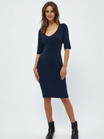 DESIRES Knitted dress 'Leila' in Blue: front