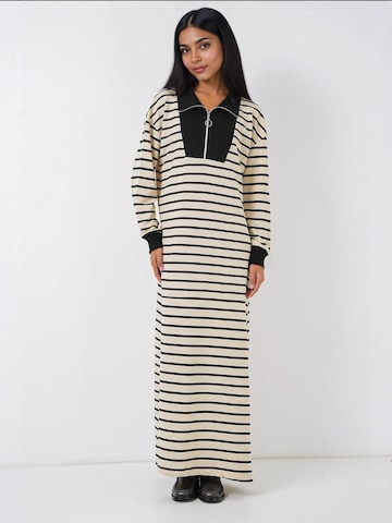 Bigdart - Vestido em bege: frente