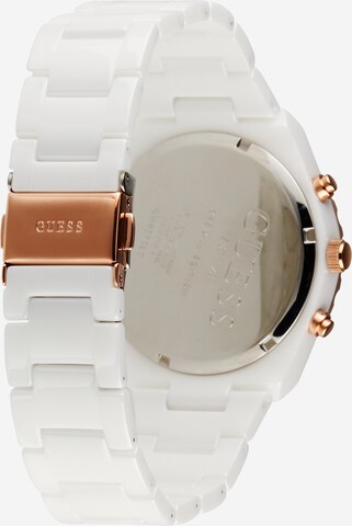 GUESS - Reloj analógico en blanco