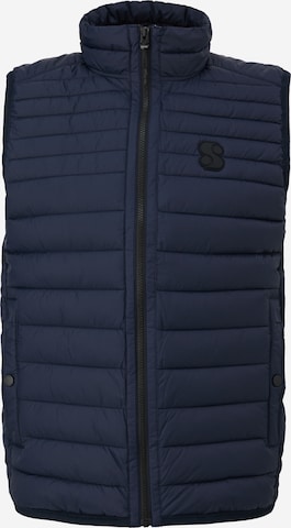 s.Oliver Bodywarmer in Blauw: voorkant