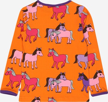 T-Shirt 'With Horse' Småfolk en orange