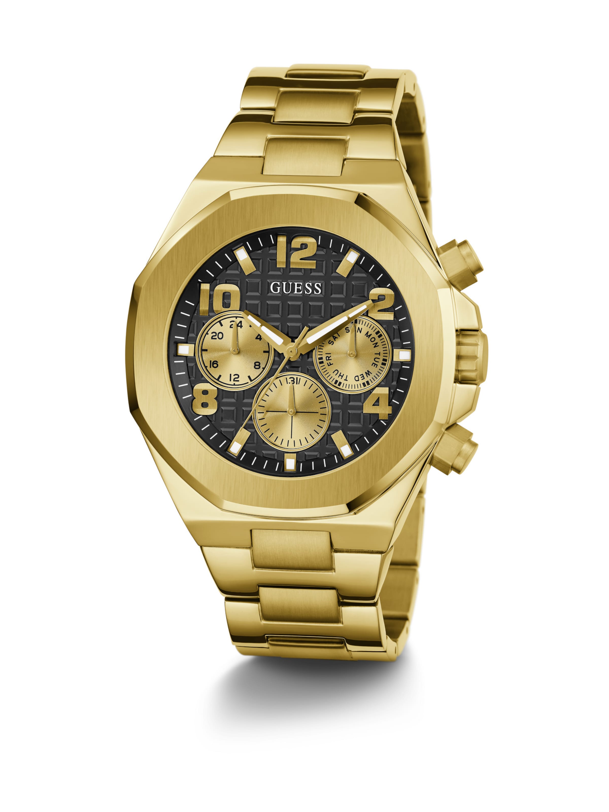 GUESS Analog Watch 'Empire' in Gold: front