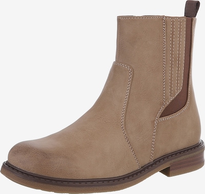 Ital-Design Stiefelette in hellbraun, Produktansicht