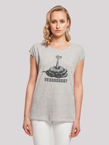 T-shirt 'Disney The Jungle Book Kaa Yesssss' F4NT4STIC en gris : devant