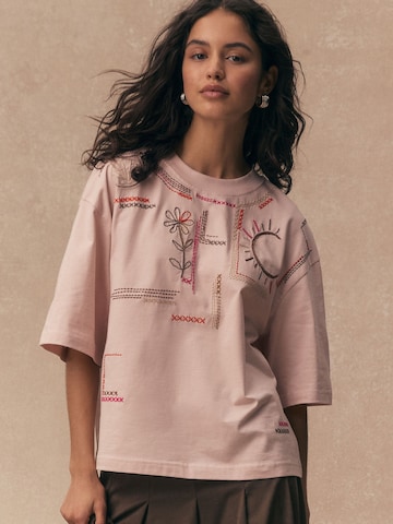 Next Футболка в Ярко-розовый: спереди