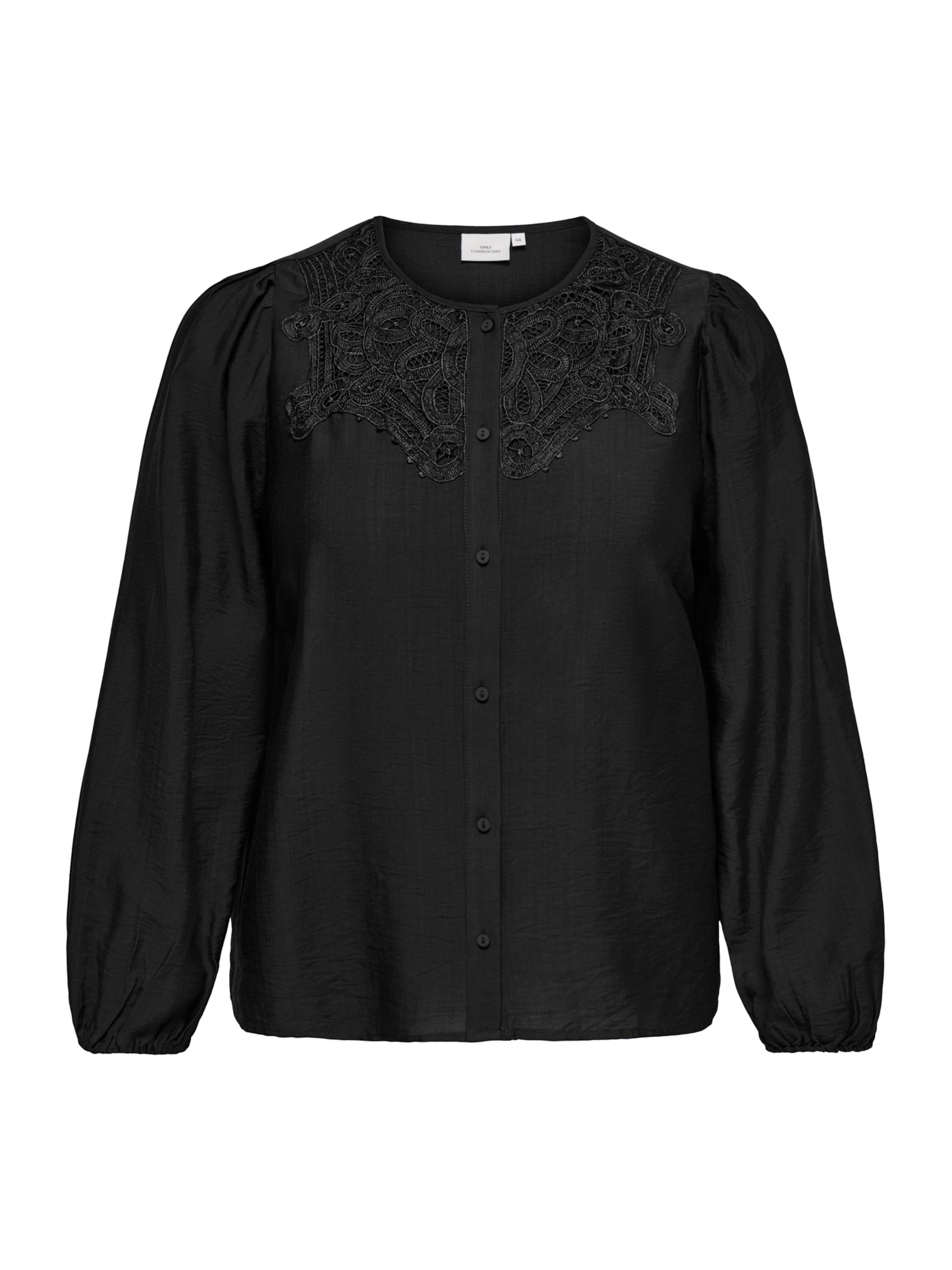 ONLY Carmakoma Bluse 'CARCamille' i sort: forside