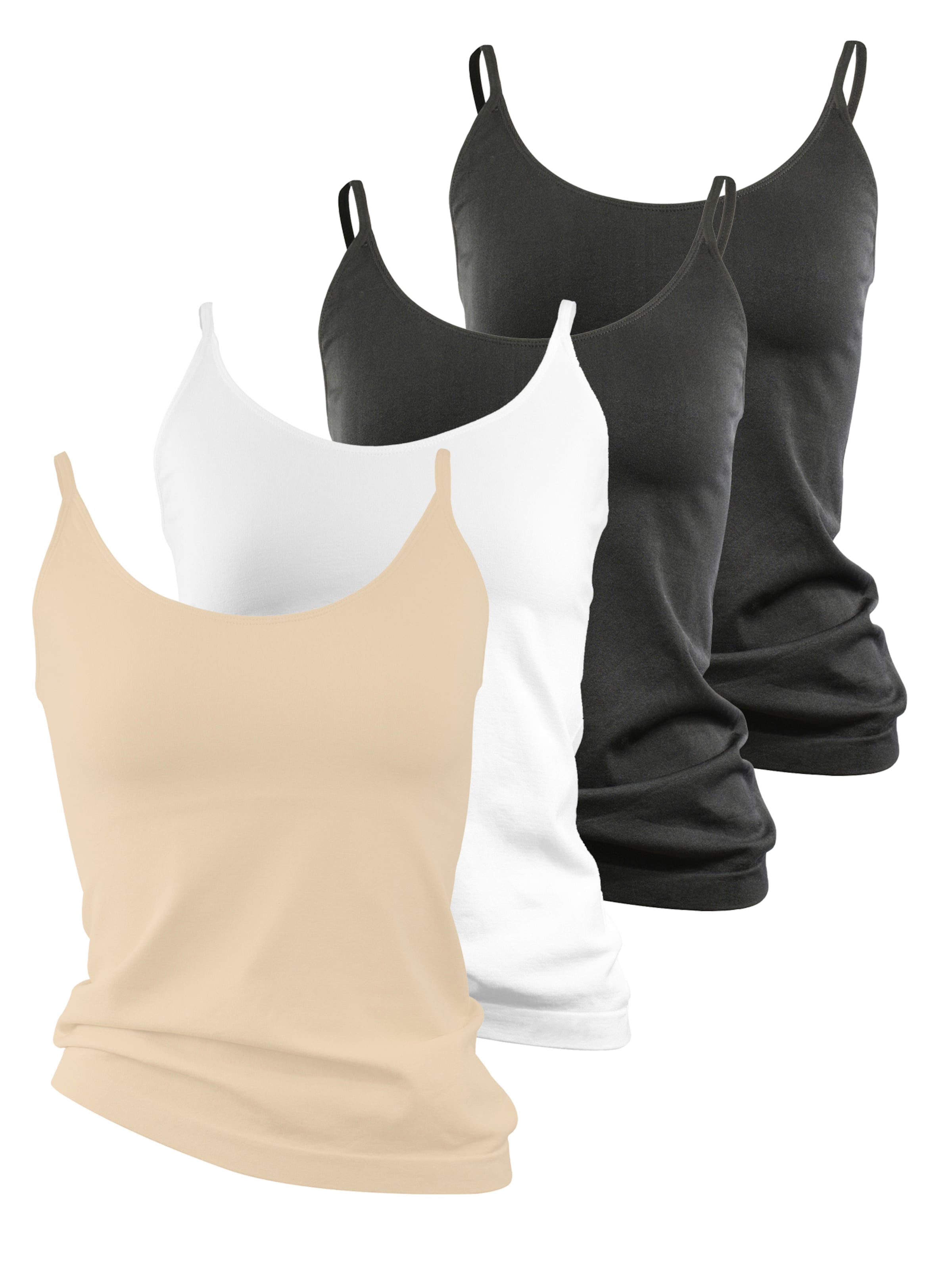 Maglietta intima di Yenita in beige: frontale