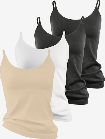 Yenita Onderhemd in Beige: voorkant