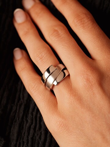 Lucardi Ring in Silber: Vorderseite