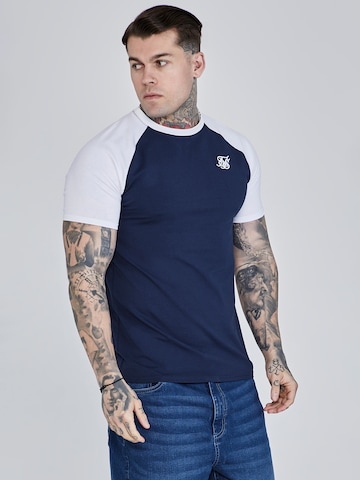 SikSilk T-Shirt in Blau: Vorderseite