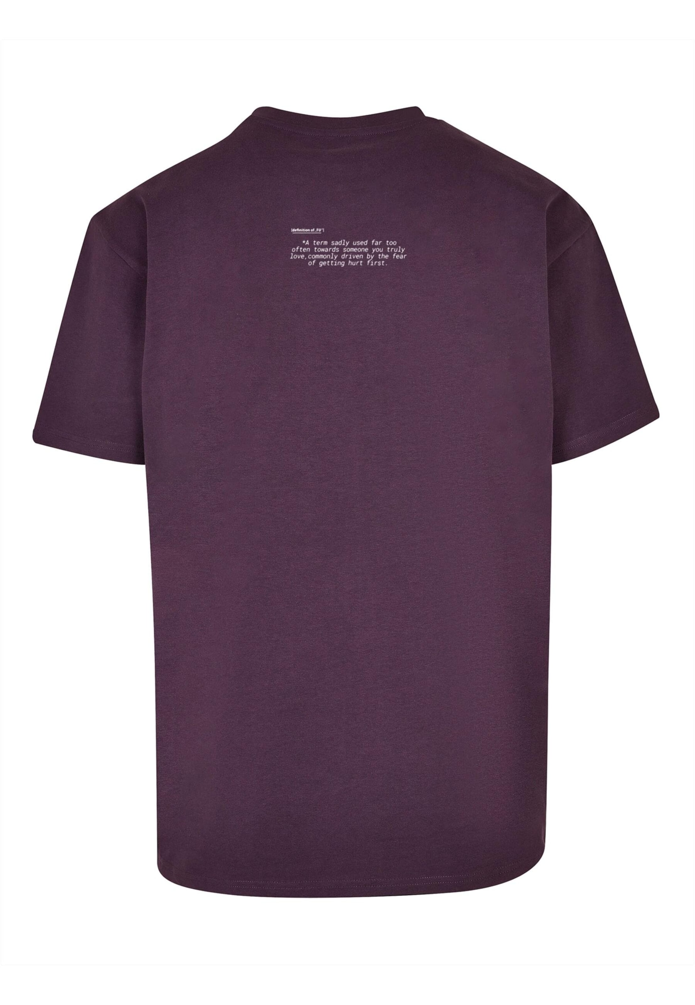 MT Upscale Футболка 'FU' в Лиловый