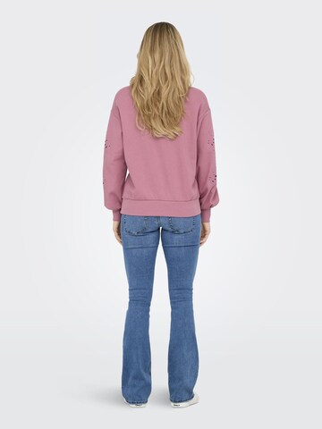 Only Maternity Sweatshirt 'OLMWinnie' in Roze